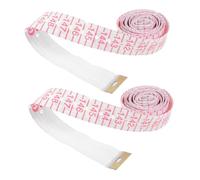 CLISPEED 2pcs Blind Braille Tape Measure with Clear Tactile Markings Flexible Ruler for Vision Impaired Sewing and Geometry Learning Aid Measuring Tool