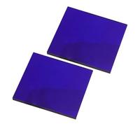 CLISPEED 2pcs Blue Cobalt Glass Sheets for Chemistry Flame Test Glass Experiment Device for Metal Ion Reactions, Easy Maintenance, for Student Science Experiments and Science Fairs