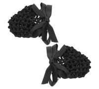 CLISPEED 2pcs Bowknot Hair Snood Net Non Slip Mesh Hairpins for Professional Use Comfortable Barrette Hair Accessories for Hospitals Hotels and Corporate Environments