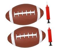 CLISPEED 2pcs Boys and Girls Rugby Ball Inflatable Soft Rugby Toys for Boy Girl Outdoor Training Ball