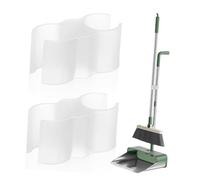 CLISPEED 2pcs Broom Pole Fastening Clips Double Pipe Connector Plastic Mop Holder Accessories Compatible with Various Dustpans and Brooms Easy No-Tool Installation Cleaning Set