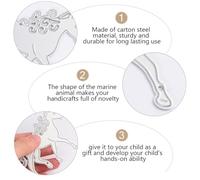 CLISPEED 2pcs Carbon Steel Embossing Dies Stencil Template for DIY Crafts Scrapbooking Album Decoration Unicorn Design Manual Cutting Mold