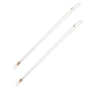 CLISPEED 2Pcs Christian Mustard Seed Glass Vial Necklace, Tiny Religious Charm Pendant Jewelry for Women and Men, Inspirational Faith Keepsake Seed Necklace