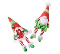 CLISPEED 2pcs Christmas Gnome Dolls Scandinavian Style Xmas Decoration Cloth Materials for Home Bar Shop Window Festive Ornament Gift