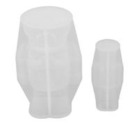 CLISPEED 2pcs Christmas Nutcracker Silicone Candle Molds with Striking Lifelike Details, Versatile Craft Moulds for Epoxy Resin Casting, for Parent Interaction and Personal Creators