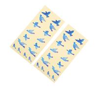 CLISPEED 2pcs Colorful Bird Guitar Fretboard Decals PVC Stickers with Strong Adhesive for Electric Acoustic Guitar Fingerboard Decoration Easy to Install and Remove