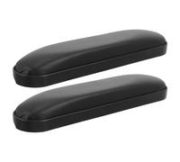 CLISPEED 2pcs Comfortable Armrests Wheelchair Armrest Pads Anti-Slipping Elbow Classic Style Black Sponge Leather Home Use for Wheel Workers