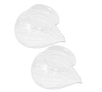 CLISPEED 2Pcs Creative Conch Shaped Wine Glasses 370Ml Large Capacity Cocktail Cups Shell Design Beverage Glasses for Parties Home Bar Decor
