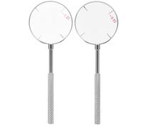 CLISPEED 2Pcs Cross Cylinder Lens Tool Set Round Optical Diopters for Testing Essential Optical Instruments for Accurate Eye Examination