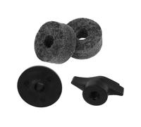CLISPEED 2PCS Cymbal Stand Sleeves with Soft Felt Pads and Plastic Hand Knob for Secure Fit Drum Kit Accessories Precision Crafted Replacement for Crash Splash Ride Cymbals Random Color