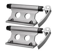 CLISPEED 2pcs Deep Titanium Quick Release Bicycle Fork Mount Rack Strong Bearing Capacity Bike Carrier Clip for Car Travel Suv Storage Compatible with Bikes