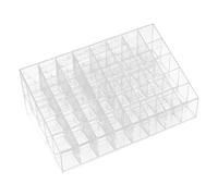 CLISPEED 2pcs Desktop Lipstick Stand Multi-grid Lipstick Rack White Simple and Generous Style Practical and Easy to Use Home Supply