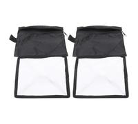 CLISPEED 2pcs Diffuser Video Light Cover Soft Flash Diffuser Lightweight Foldable Fabric Flashgun Softbox Accessory for Photography Black