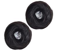CLISPEED 2Pcs Donut Hair Bun Holders for Women Flexible Hair Chignon Wig Scrunchies Messy Bun Hairpieces for Secure Updo Hairstyles and Daily Fitness Use