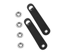 CLISPEED 2pcs Double Layer Accordion Bellows Belt PU Leather Buckle Straps Easy Attachment Fit for Accordion Bass Replacement