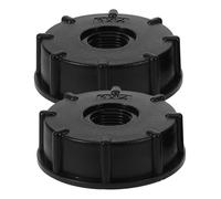 CLISPEED 2pcs Durable IBC Tank Connectors Plastic Adapter for Tote Tanks Female Threaded Fittings Compatible with Chemical Urea Barrels and Water Liquid Containers