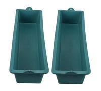 CLISPEED 2Pcs Durable Poultry Feeding Container Versatile Livestock Feed Trough for Chickens Pigs Cows Sheep Easy Clean Design Reliable Plastic Feeder for Farm Use