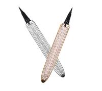 CLISPEED 2Pcs Eye Lining Pens with Self-adhesive False Eyelashes Ultra-fine Tip Eyeliners for Smudge- Quick-dry Eye Beauty Makeup Easy Application and Removal