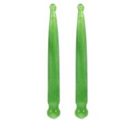 CLISPEED 2Pcs Facial Gua Sha Massage Sticks Manual Acupuncture Pen for Trigger Point Therapy Dual Head Design for Muscle Tension Relief and Fatigue Reduction Green