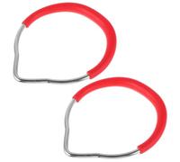CLISPEED 2Pcs Fitness Rings Metal Climbing Accessories for Home for Strength Training and Coordination for Physical Development