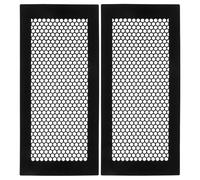 CLISPEED 2Pcs Flexible Silicone Floor Register Cover Honeycomb Airflow Grille with No-Gap Seal Anti-Clog Floor Vent Screen for Bedroom Mobile Home Office Easy-Clean Dust Preventer