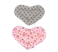 CLISPEED 2pcs Folding Hamster Mat Cotton Sleeping Bed for Mouse and Squirrel Lightweight and Easy to Store Pink Winter Nest Cushion for Rest and Sleep