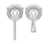 CLISPEED 2PCS Food-Grade Stainless Steel Cat-Shaped Bar Ice Strainers for Professional Mixologists Rust-Resistant Cocktail Accessories with Fast Water Passage Lightweight and Portable for