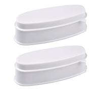 CLISPEED 2pcs French Manicure Dip Powder Tray Nail Art Container Plastic Nail Dipping Tray for Creating Beautiful and Saving Time in French Manicure
