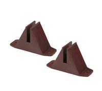 CLISPEED 2pcs Garden Fence Support Base Portable Tipping Holder for Privacy Screens Easy Installation for Outdoor Lawn Fencing Aesthetic Design for Garden Borders