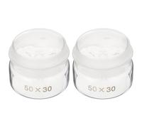 CLISPEED 2pcs Glass Weighing Bottles with Lids Chemical Lab Equipment for Accurate Experiment Measurement Multipurpose Low and High Form Weighing Cans for University Research Classroom Use