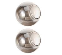 CLISPEED 2pcs Grey Glass Globe Lampshade Replacement Diameter with Wide Opening Round Bubble Lampshade for Pendant and Wall Sconces Diffused Lighting Cover for Living and Bedroom