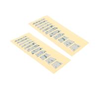 CLISPEED 2pcs Guitar Fretboard Decals with Scale Mapping for Acoustic Electric and Bass Guitars Self Adhesive Color Coded Fingerboard Inlay Stickers Beginner Learning Accessory for Chord