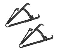 CLISPEED 2pcs Handheld Body Fat Caliper Tester for Accurate Measurement Skinfold Caliper Ruler for Men Women Tracking Progress