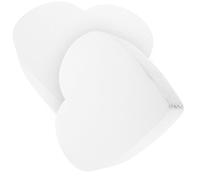 CLISPEED 2pcs Heart-shaped Foam Fake Cake Models for Wedding Cake Designs and Holiday Parties, Easy to Diy, Reusable Creative Appearance and Fine Workmanship