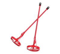 CLISPEED 2pcs Heavy Duty Paint Stirring Paddle Mixer for Drill with High Carbon Steel Construction 40x8.5cm Red Professional Cement and Grout Mixing Tool for Home Bucket Use