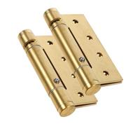 CLISPEED 2pcs Heavy Duty Self Closing Door Hinges Automatic Closing Door Springs for Residential and Commercial Use Easy to Install for Bathroom Basement Laundry