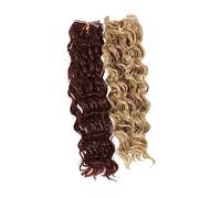 CLISPEED 2pcs High-temperature Silk Doll Wigs for Doll Making Hair Supplies for Styling for Projects