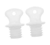 CLISPEED 2pcs Hot Water Bag Plastic Stopper White Sealing Stopper Fits Most Hot Water Bags Good Sealing Replacement Accessory