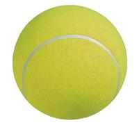 CLISPEED 2Pcs Inflatable Tennis Ball Large Rubber Pet Chew Durable Flexible Design Comfortable Surface Includes Gas Needle for Easy Inflation
