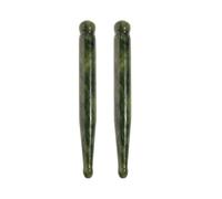 CLISPEED 2pcs Jade Massage Scraper Glass Massage Stick Natural Xiuyan Jade Skin Care Tools for Muscle Relaxation and Eye Fatigue Home Use