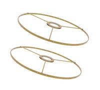 CLISPEED 2pcs Lamp Shade Frame Spider Frame 11 Inch E27 Iron Golden Metal Wire DIY Lighting Solution Floor and Table Lamps Studies Crafting