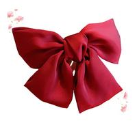 CLISPEED 2PCS Large Bowknot Hair Clip Adorable Barrette for Women Elegant Hair Accessories Red for Parties for Ladies