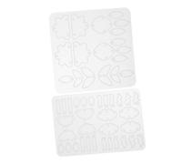 CLISPEED 2pcs Leaf and Cloud Pendant Silicone Molds for Resin Casting Jewelry Making Smooth Non Stick DIY Earring and Necklace Pendant Crafting Moulds for Handmade Accessories