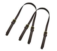 CLISPEED 2pcs Leather Handbag Belt Shoulder Crossbody Strap Bag Handle Replacement Tote Bag Accessories Dual Buckle for Women Handbags