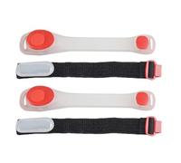 CLISPEED 2pcs LED Luminous Safety Armbands High Visibility Light Up Bands for Night Running Jogging Cycling Walking Durable Comfortable Glow Bracelets for Outdoor Sports
