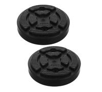 CLISPEED 2pcs Lift Pad Rubber Jack Pad for Car and Vehicle Lifting, Black, Height Adjustment, Garage Use, Professional Mechanics and DIY Enthusiasts