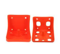 CLISPEED 2pcs Livestock Feeder Tray Salt Block Rack Lick Brick Holder for Ranchers and Farmers Pe Material Large Holes Large Opening Design Versatile Application Convenient Storage