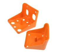 CLISPEED 2pcs Livestock Salt Brick Feeding Tray for Sheep and Cattle Thickened PP Material Salt Licking Holder Feeder Easy to Assemble and Clean Suitable for Farm and Pet Use