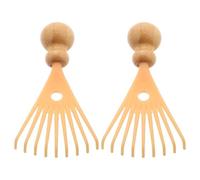 CLISPEED 2pcs Manual Head Massager Bamboo Scalp Massager with Precision Acupoint Massage Function for Daily Use on The Go Relaxation, for Individuals Using Computers Or Watching Tv
