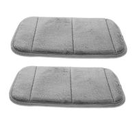 CLISPEED 2pcs Memory Foam Ergonomic Mouse Pad with Wrist Rest Small Non-slip Desk Mat for Office Home Gaming Washable Surface with Edges Portable Computer Accessories